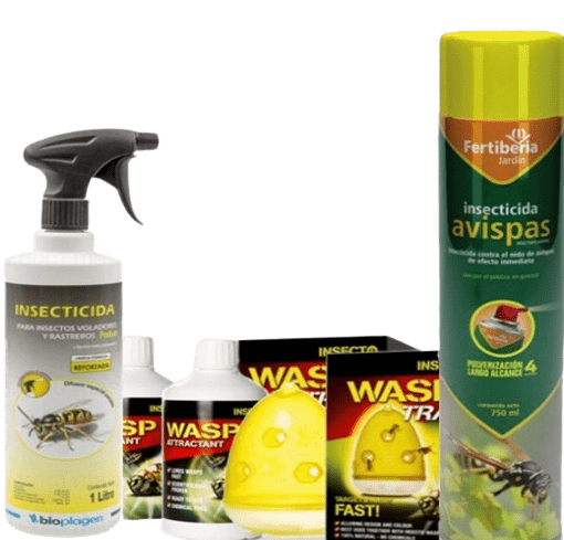 Productos para eliminar avispas.